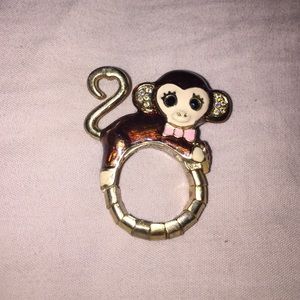 Betsey Johnson monkey ring