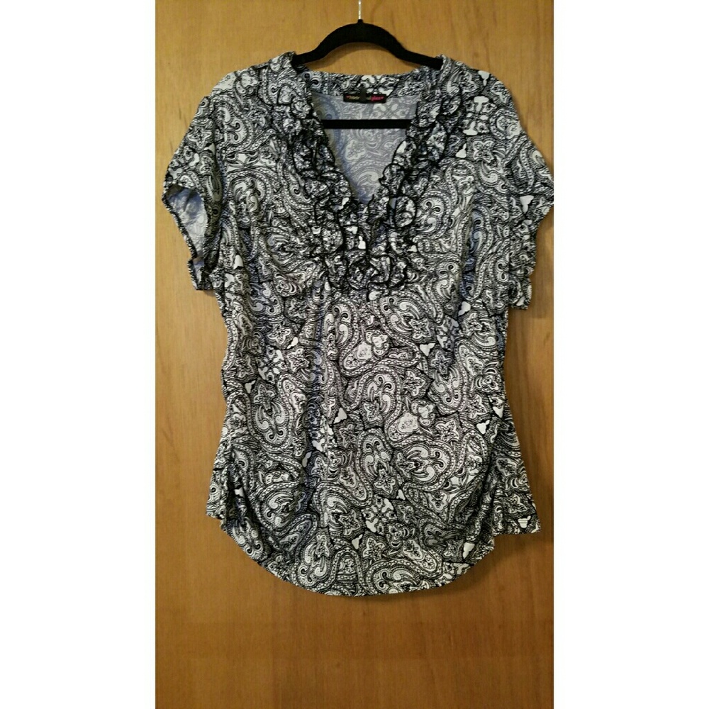 Black & White Blouse