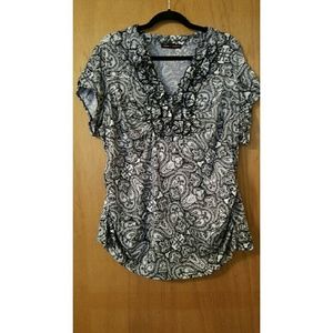 Black & White Blouse