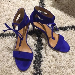 J. Crew Cobalt Blue Heels 6.5
