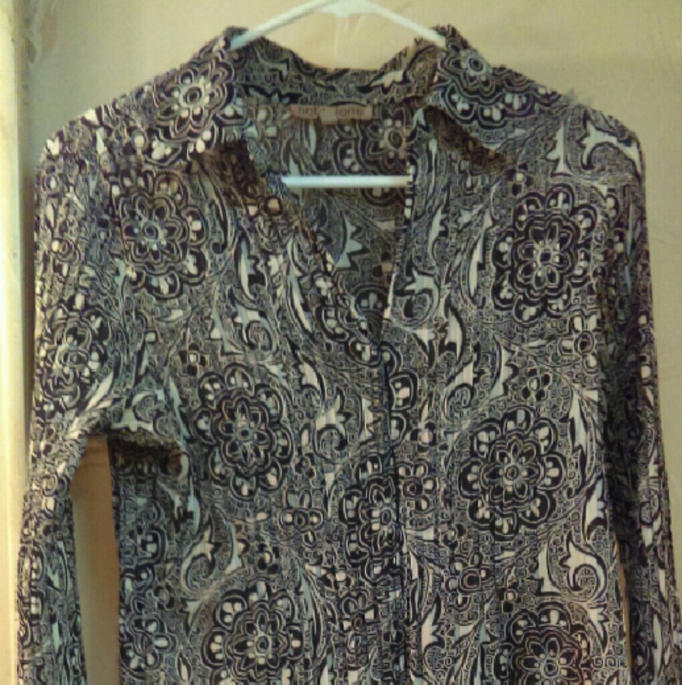 Notations Sheer Blouse