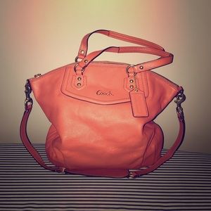 Authentic coral coach bag
