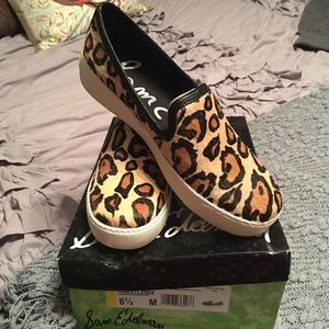Sam Edelman Becker leopard sneakers.