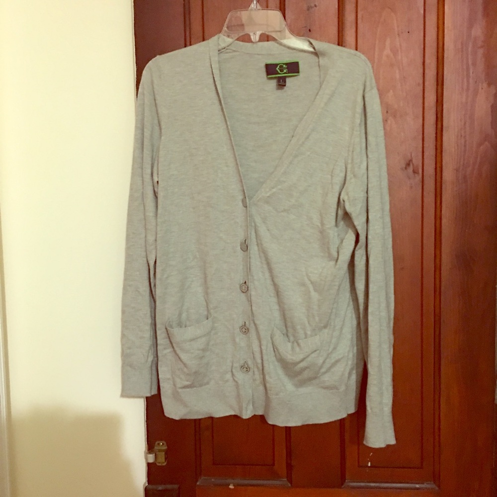 C. Wonder gray cardigan. Worn once