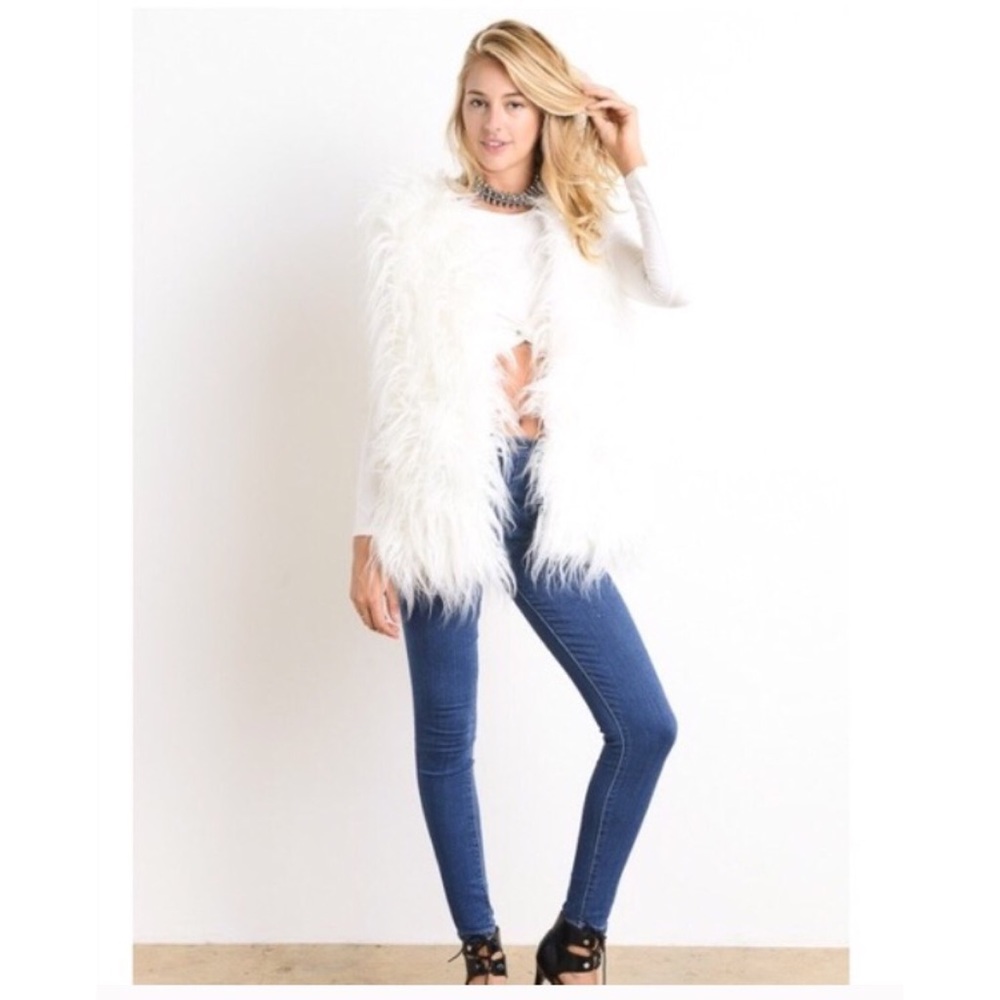 Gray Fur Vest