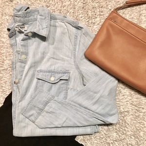 Small Chambray Long Sleeve Shirt