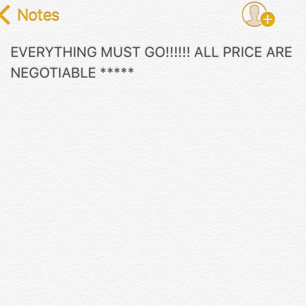 EVERYTHING MUST GOOOO EVERYTHING IS NEGOTIABLE !!!