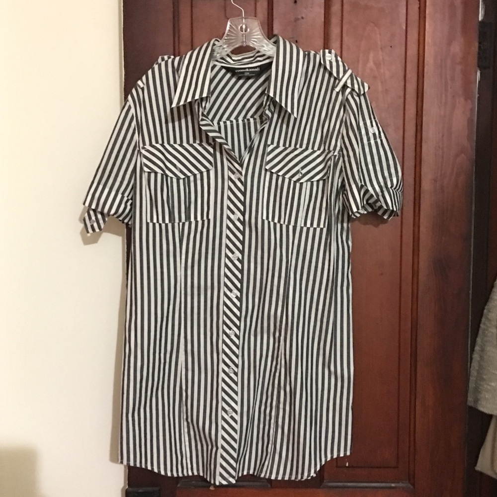 Norma Kamali button down