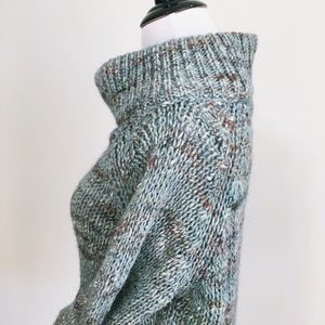 MOTH Anthropologie Marled Mockneck Sweater Small