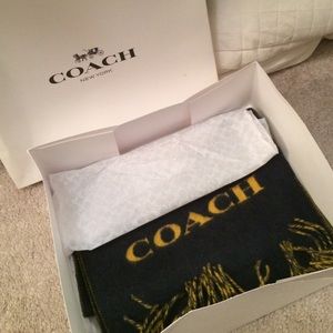 NWT! Coach wool/cashmere scarf