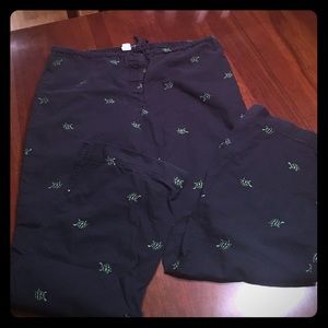 Women's J. Crew pj lounge bottoms 100% cotton