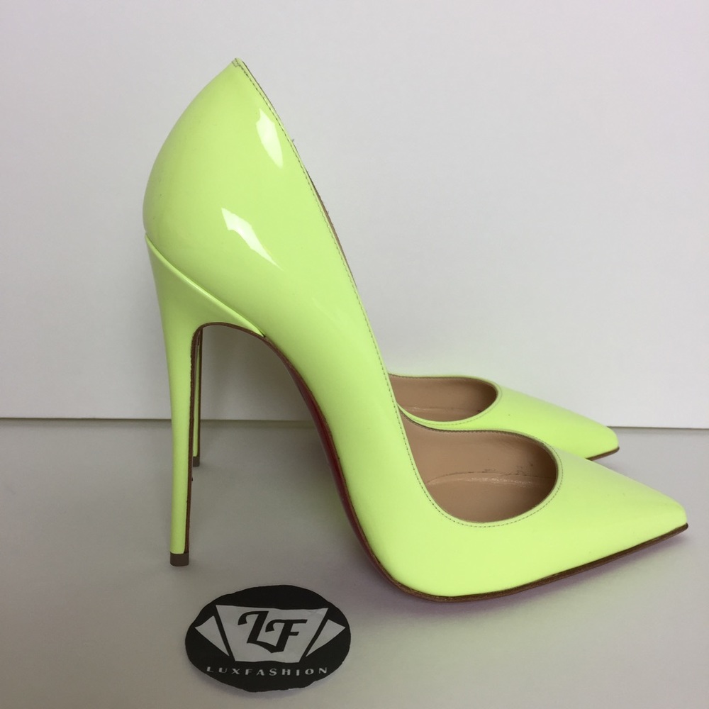 Christian Louboutin So Kate Neon Yellow Green 36.5