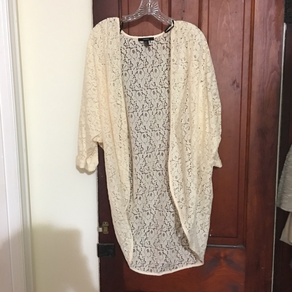 Forever 21 lace kimono
