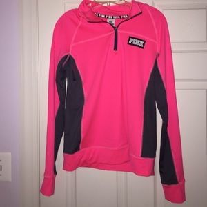 Pink quarter zip