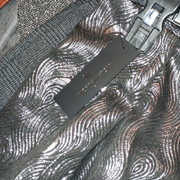 ❤Dress Metallic Pewter and Black Skirt - Picture 2 of 2