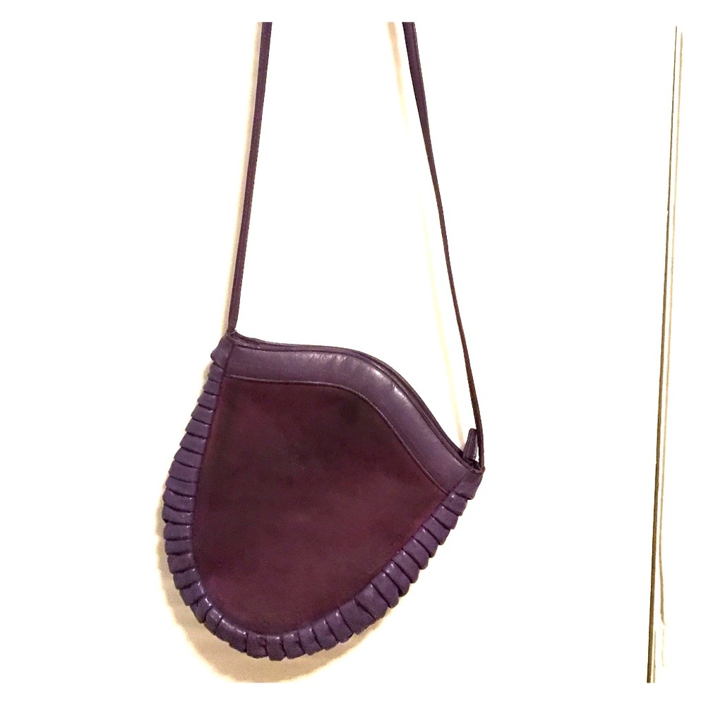 Vintage purple leather purse