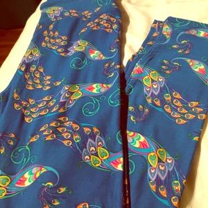 LuLaRoe OS PEACOCK Leggings 🦄