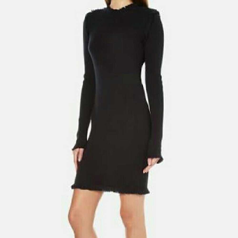 Michael Kors Merino Wool Fringe Dress