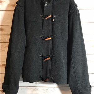 Structure men's jacket with good gray