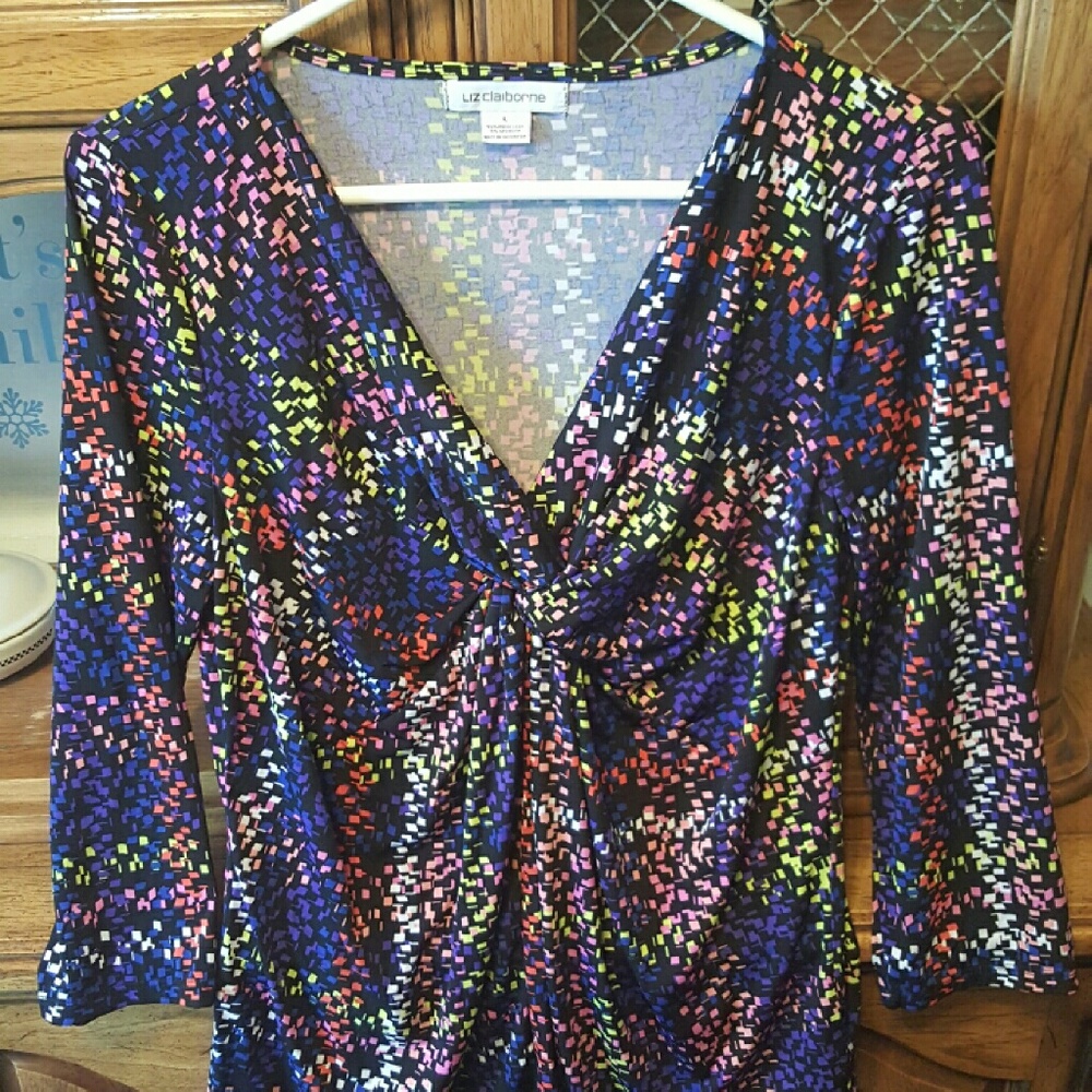 Liz Claiborne 3/4 Sleeve Blouse NWOT