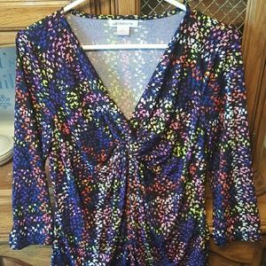 Liz Claiborne 3/4 Sleeve Blouse NWOT