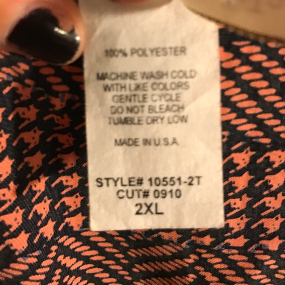 Orange Pattern Top - Picture 4 of 4