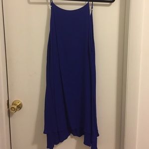 Royal blue low back party dress