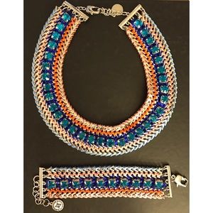 BCBGeneration Woven Choker & Bracelet Bundle