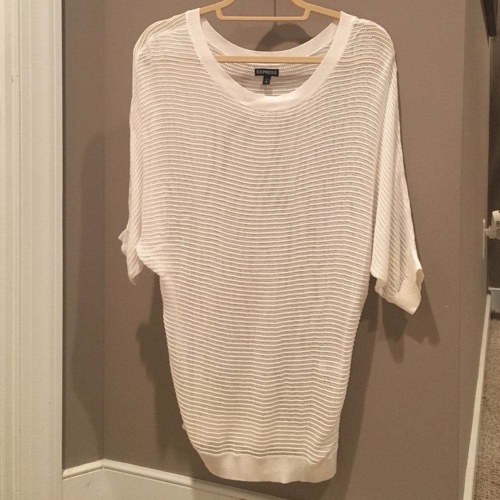 Express Sheer White Top