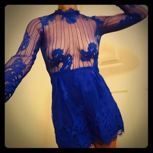 Sexy Sheer Lacy Romper