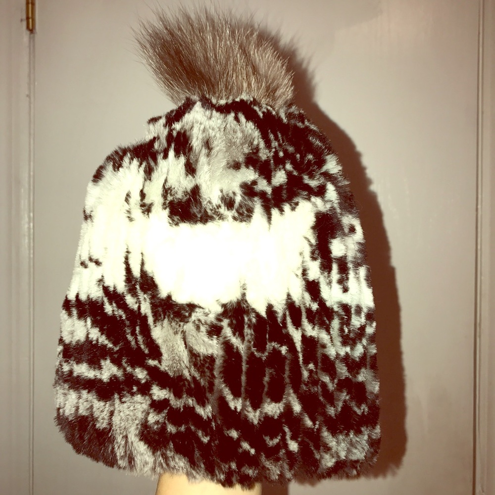 Furry hat, real rabbit