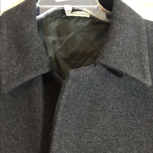 Made in turkey men's wool jacket/ coat gray