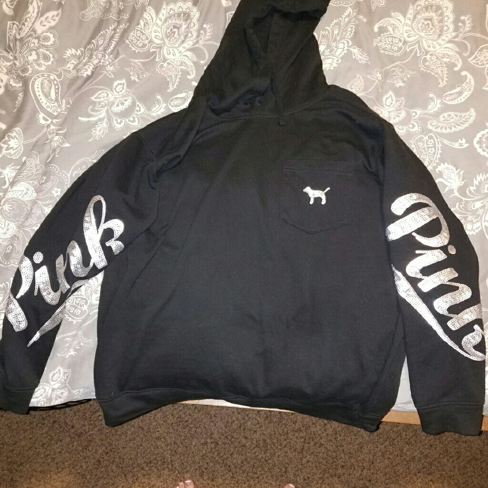 VS PINK Exclusive sequine Hoodie