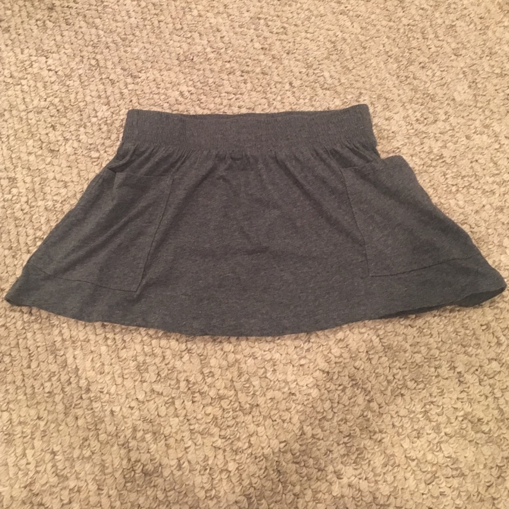 Grey Cotton Skirt