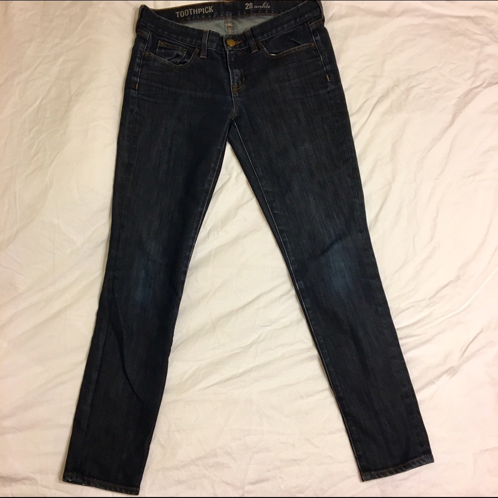 J. Crew Toothpick Ankle Jeans