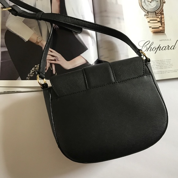 Calvin Klein Black Saffiano Leather Crossbody Bag - Picture 2 of 4