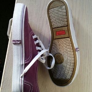 Purple Levi's sneakers