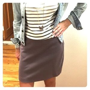 Muted purple spandex mini skirt