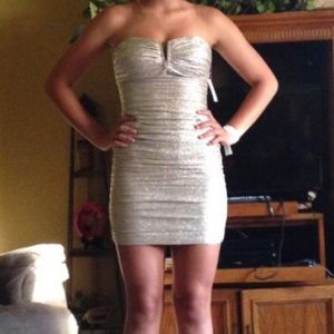 Strapless Homecoming Dress