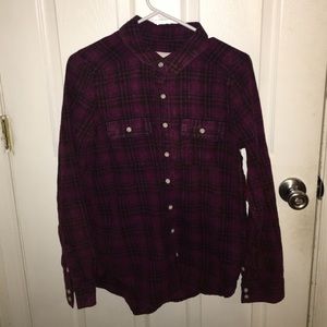 Plaid Long Sleeve Button Down
