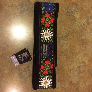Jagged Edge Fleece Headband NWT Black Edelweiss