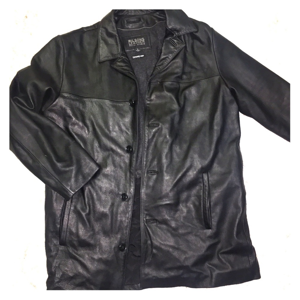 Large🎂 wilsons leather coat