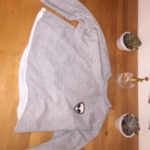 Brandy Melville cropped sweatshirt.