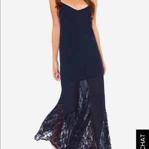Navy maxi dress