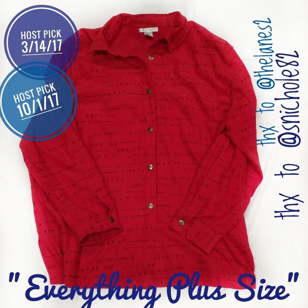 🎉HPx2🎉Vtg.80's DressBarn RedAztec FauxSuedeShirt