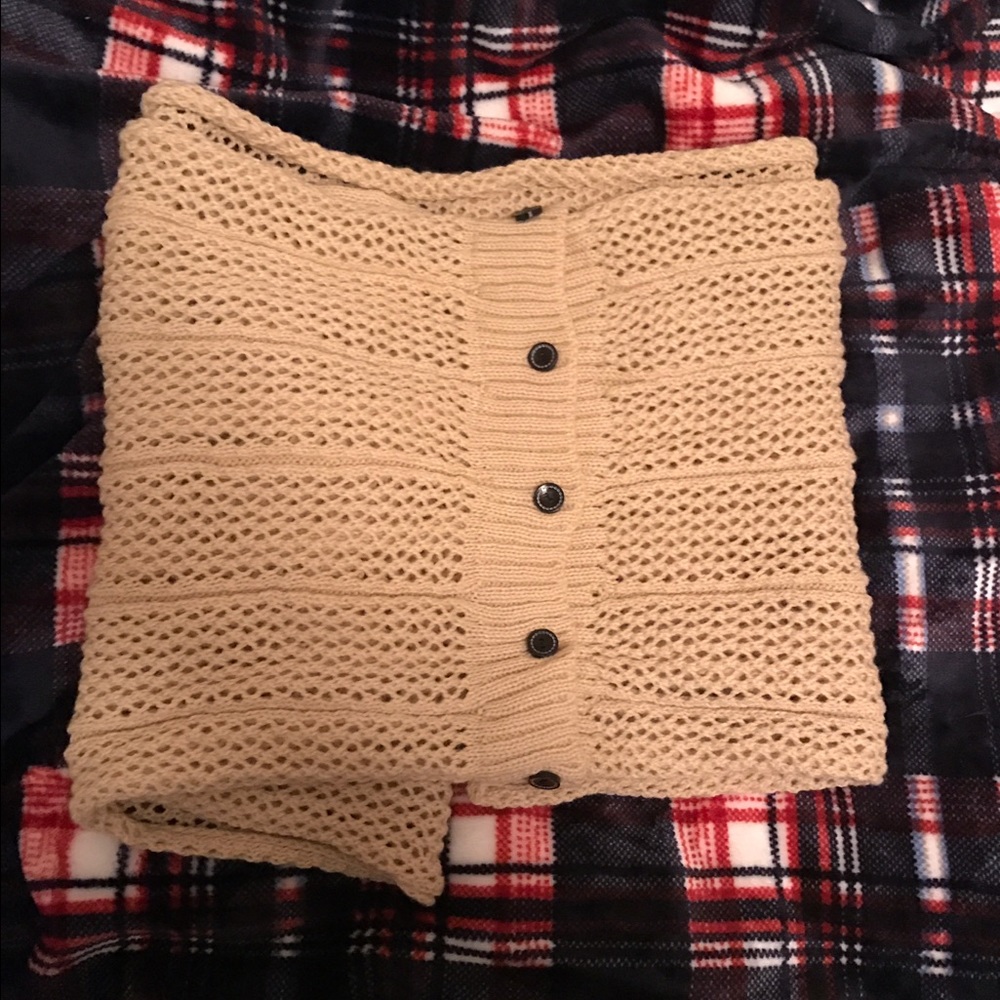 Tan Sweater Scarf
