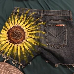 Hand painted Hudson shorts