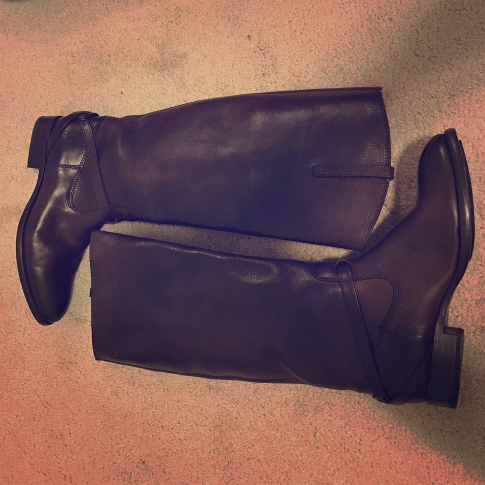 Frye tall brown boots
