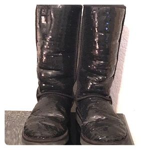 UGG tall sequined boots
