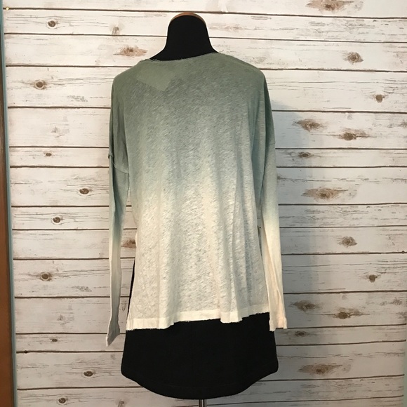 FREE PEOPLE Starry Night Linen Blend Knit Tee - Picture 3 of 4